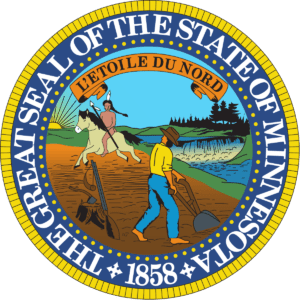 A picture of the seal of minnesota.